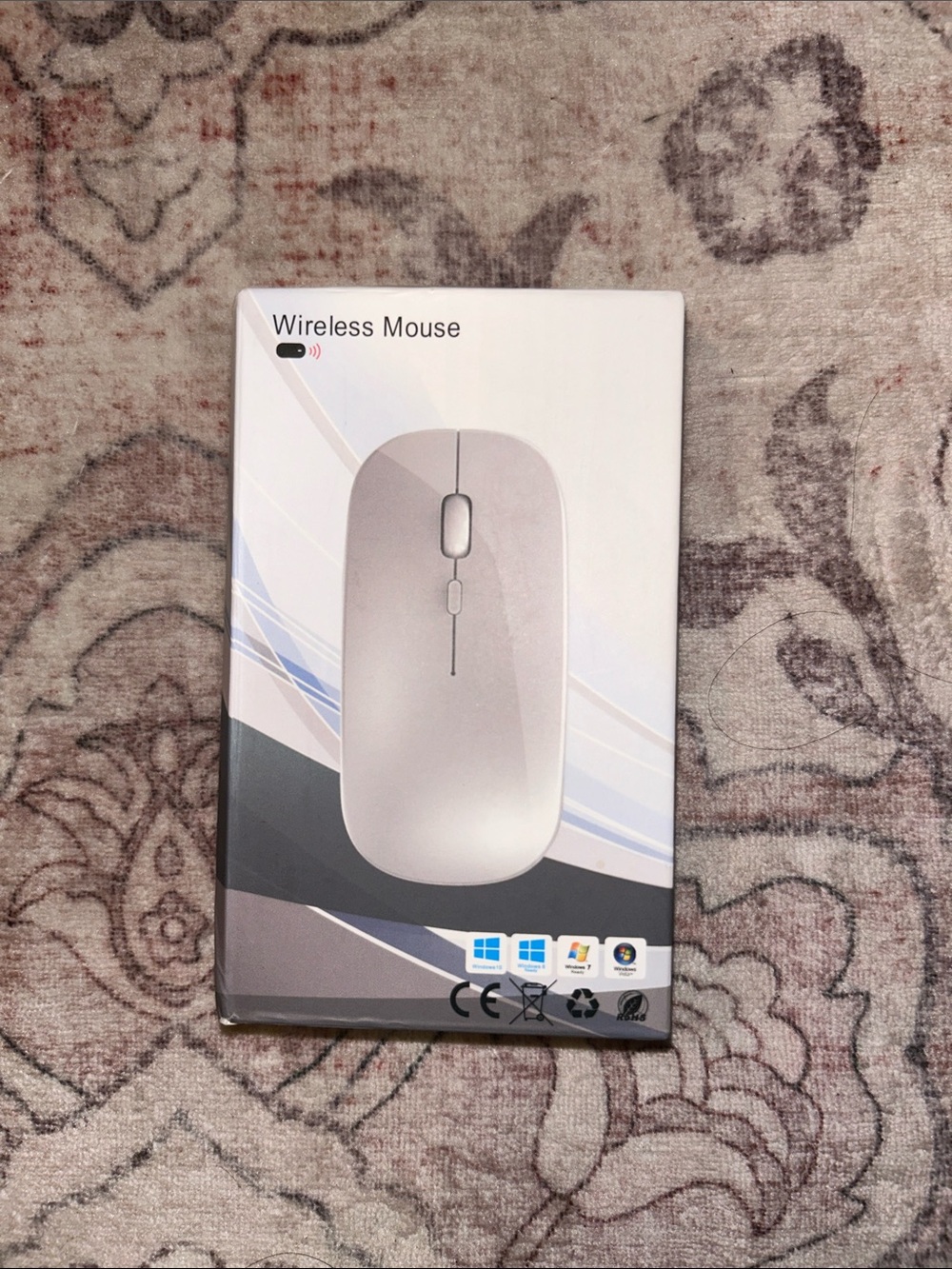 Wireless Mouse - Silver Wireless Optical Mouse